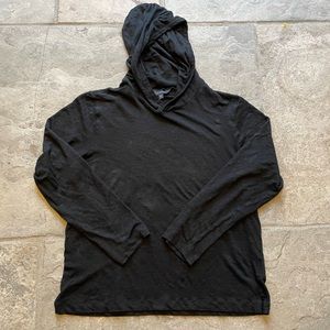 Club Monaco XL Mens Linen Sweater with Hoodie